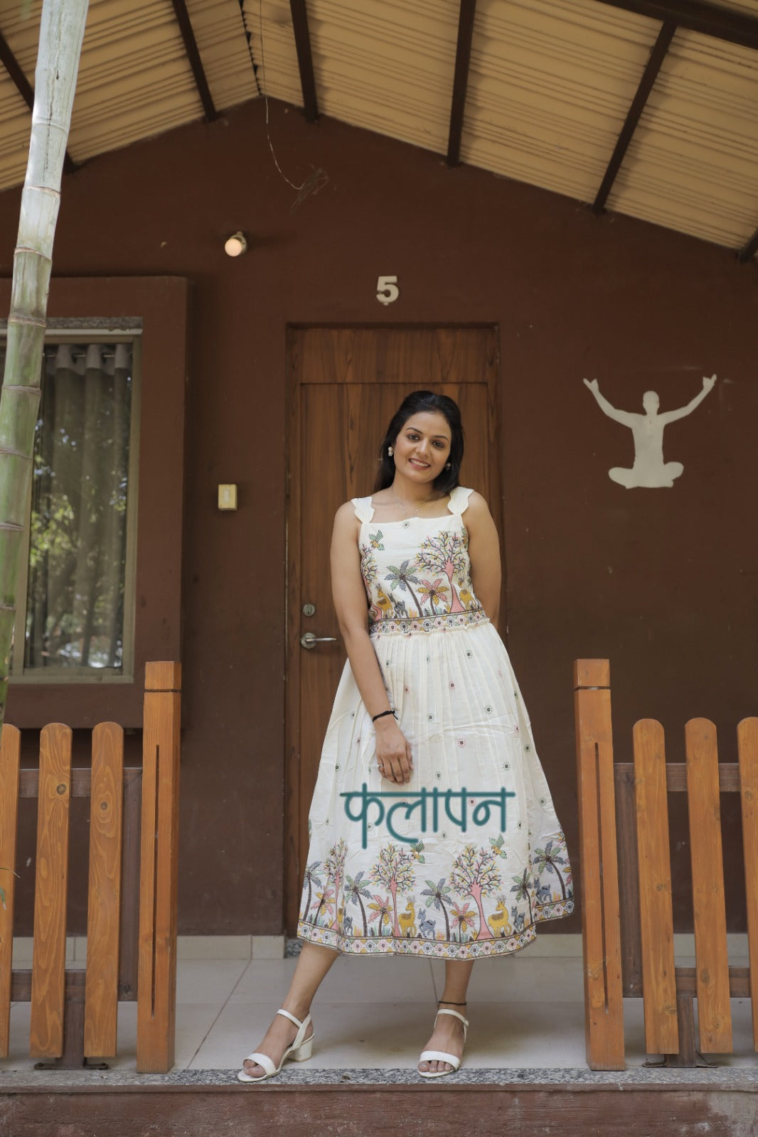 Delightful Pure Embroidery Work On Khadi Cotton Fabric maxi Frock