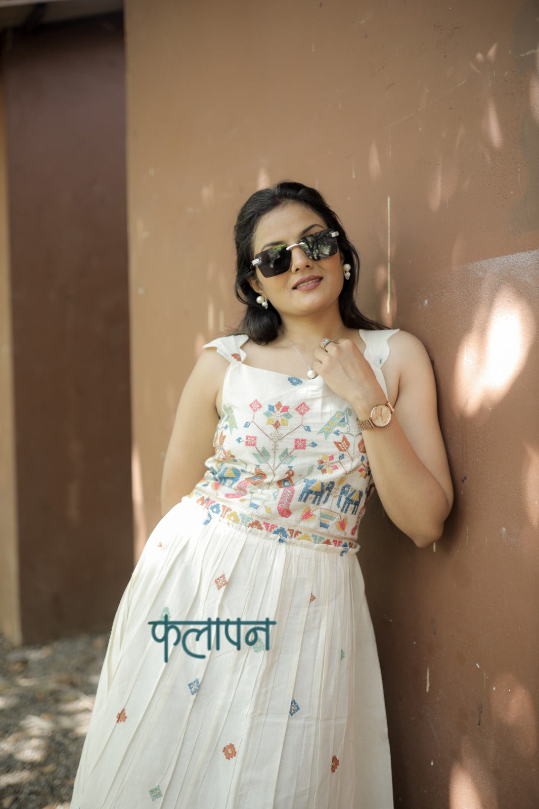 Magestic Embroidery Work On Pure Khadi Cotton Fabric maxi Frock