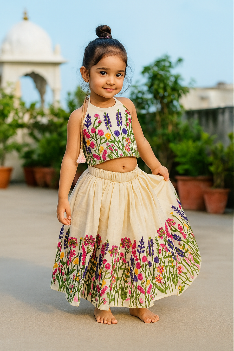 Luxurious Floral Embroidered Designer Set