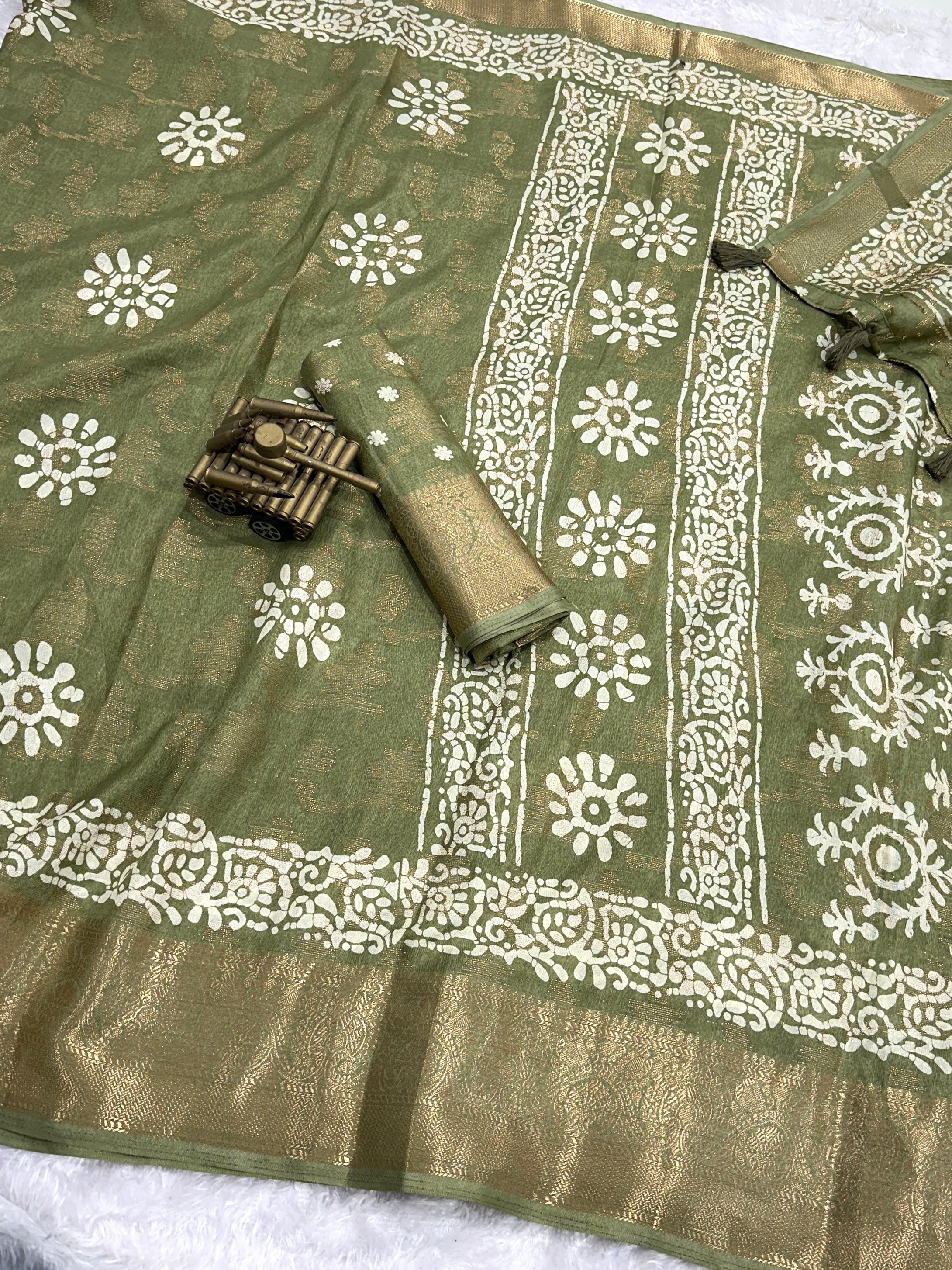 Vibrant Charm With This Designer Printed Saree Beautiful Collection