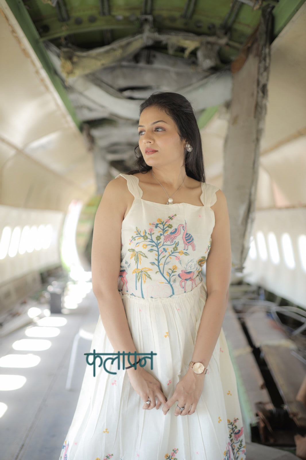 Admirable Embroidery Work On Pure Khadi Cotton Fabric maxi Frock