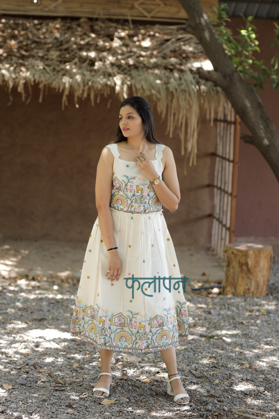 Magestic Pure Embroidery Work On Khadi Cotton Fabric maxi Frock