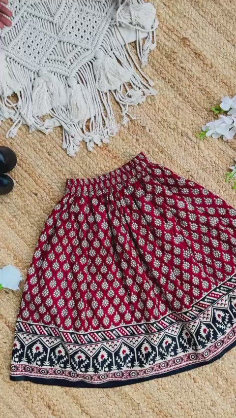 Cool Comfy Jaipuri Cotton Fabric Kids Lahenga Choli