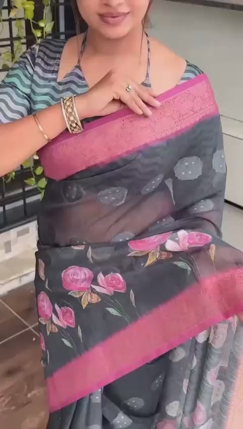 Trending And Exclusive printed Saree collection